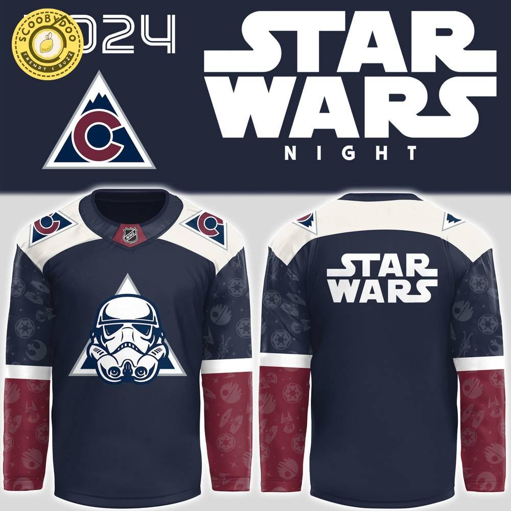 2024 Colorado Avalanche x Star Wars Night Jersey - Iconic Sci-Fi Sports Wear 2024 Colorado Avalanche x Star Wars Night Jersey - Iconic Sci-Fi Sports Wear