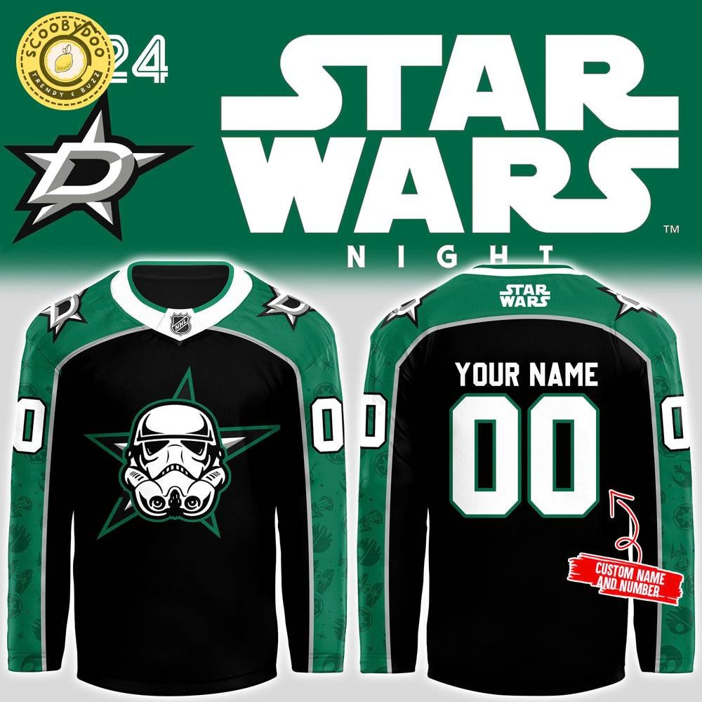 2024 Dallas Stars x Star Wars Night Personalized Fan Jersey 2024 Dallas Stars x Star Wars Night Personalized Fan Jersey