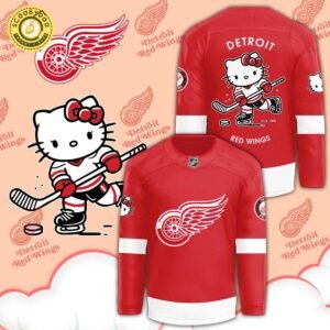 2024 Detroit Red Wings Hello Kitty 50th Anniversary Limited Edition Jersey