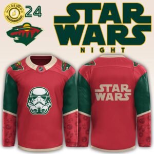 2024 Minnesota Wild x Star Wars Night Jersey, fan gear, special event.