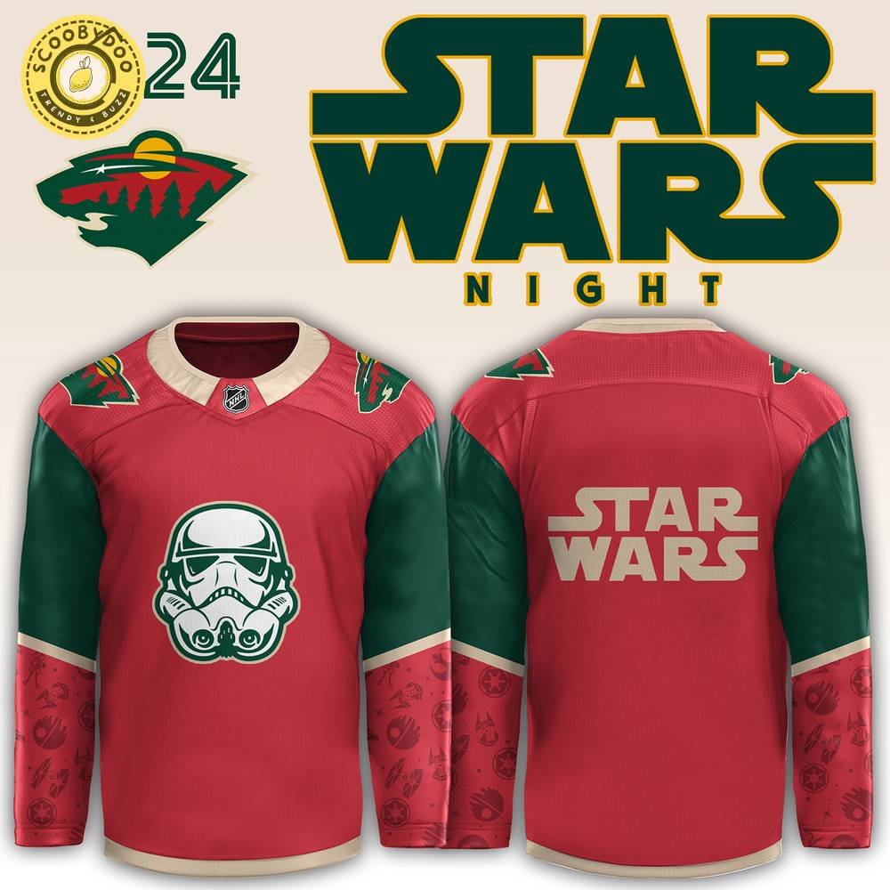 2024 Minnesota Wild x Star Wars Night Jersey, fan gear, special event. 2024 Minnesota Wild x Star Wars Night Jersey, fan gear, special event.