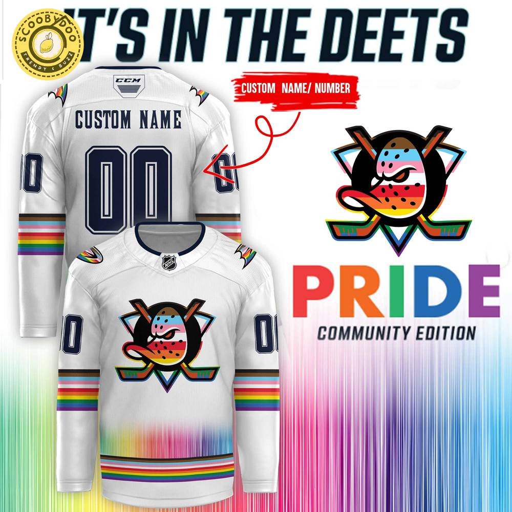 Anaheim Ducks x Pride Community Edition 2024 Custom Name Jersey | LGBTQ+ Pride NHL Jersey Anaheim Ducks x Pride Community Edition 2024 Custom Name Jersey | LGBTQ+ Pride NHL Jersey