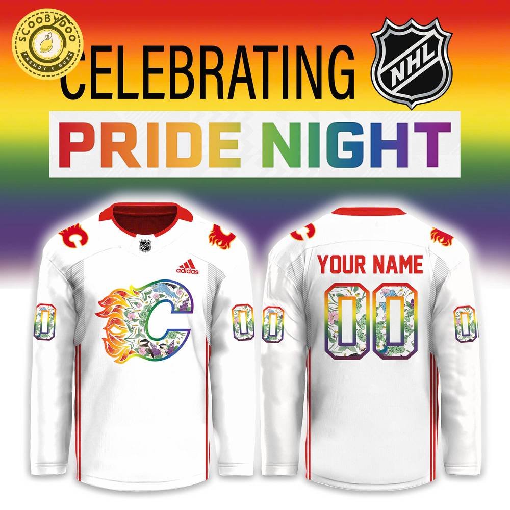 Calgary Flames 2024 Pride Night Combo Hockey Jersey Calgary Flames 2024 Pride Night Combo Hockey Jersey
