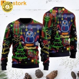 Christmas Bright Neon Lighting Ugly Sweater