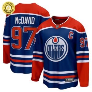 Connor Mcdavid Edmonton Oilers NHL Fanatics Breakaway Royal Home Jersey