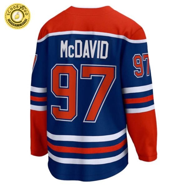 Connor Mcdavid Edmonton Oilers NHL Fanatics Breakaway Royal Home Jersey