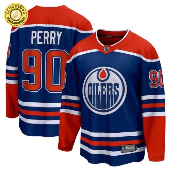 Corey Perry Edmonton Oilers Nhl Fanatics Breakaway Royal Home Jersey Vendor