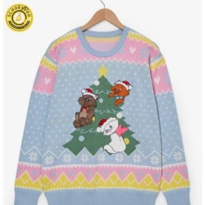 Disney The Aristocats Kittens Tree Holiday Sweater