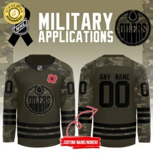 Edmonton Oilers x 2024 Military Appreciation Night Custom Jersey