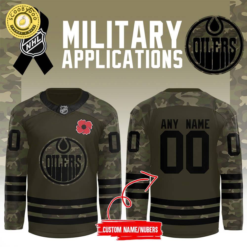 Edmonton Oilers x 2024 Military Appreciation Night Custom Jersey Edmonton Oilers x 2024 Military Appreciation Night Custom Jersey