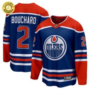 Evan Bouchard Edmonton Oilers NHL Fanatics Breakaway Royal Home Jersey