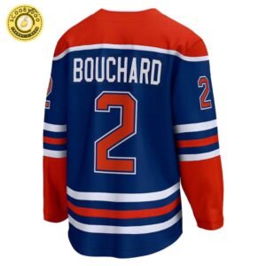 Evan Bouchard Edmonton Oilers NHL Fanatics Breakaway Royal Home Jersey