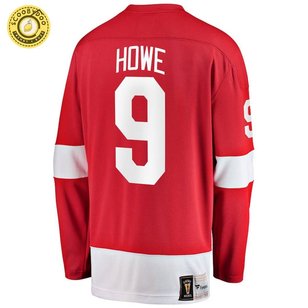 Gordie Howe Detroit Red Wings NHL Fanatics Breakaway Vintage Jersey Gordie Howe Detroit Red Wings NHL Fanatics Breakaway Vintage Jersey