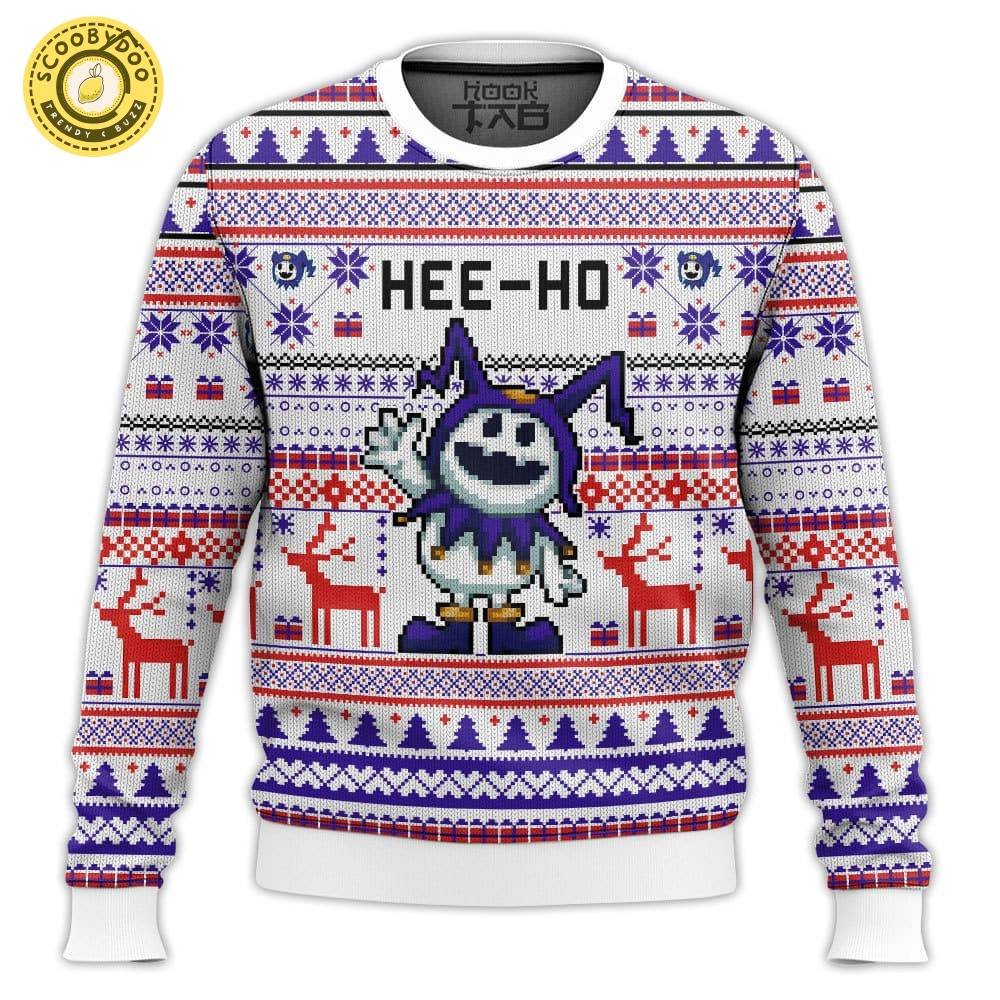 Hee-Ho, Jack Frost Shin Megami Tensei Ugly Sweater Hee-Ho, Jack Frost Shin Megami Tensei Ugly Sweater