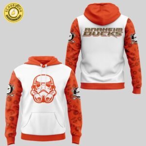 2024 Anaheim Ducks x Star Wars Night Hoodie, themed apparel, hockey fandom.