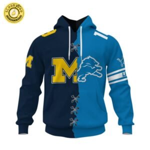2024 New 3D M Lions x Nike White Hoodie – NFL Fan Gear