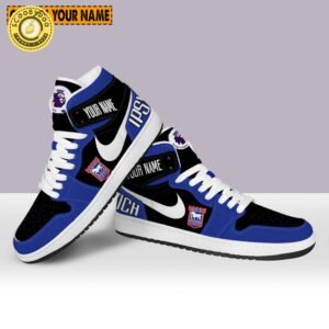 Air Jordan 1 Shoes Ipswich Town Club For Fan 2024 Hot Limited Edition Customize
