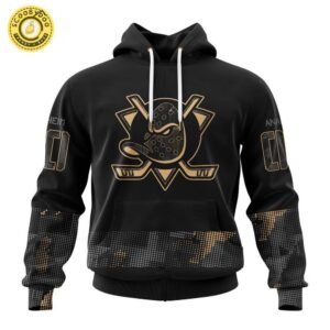 Anaheim Ducks NHL Personalized Military Appreciation Design Hoodie – Custom Fan Apparel