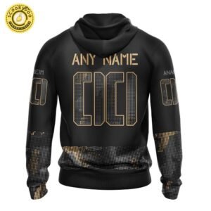 Anaheim Ducks NHL Personalized Military Appreciation Design Hoodie – Custom Fan Apparel