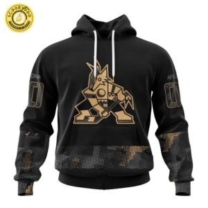Arizona Coyotes NHL Personalized Military Appreciation Design Hoodie – Custom Gear