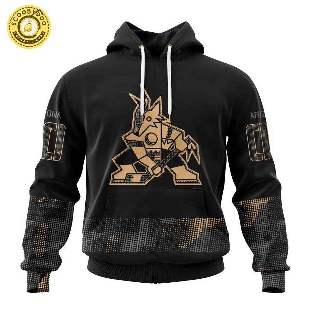 Arizona Coyotes NHL Personalized Military Appreciation Design Hoodie – Custom Gear Arizona Coyotes NHL Personalized Military Appreciation Design Hoodie – Custom Gear