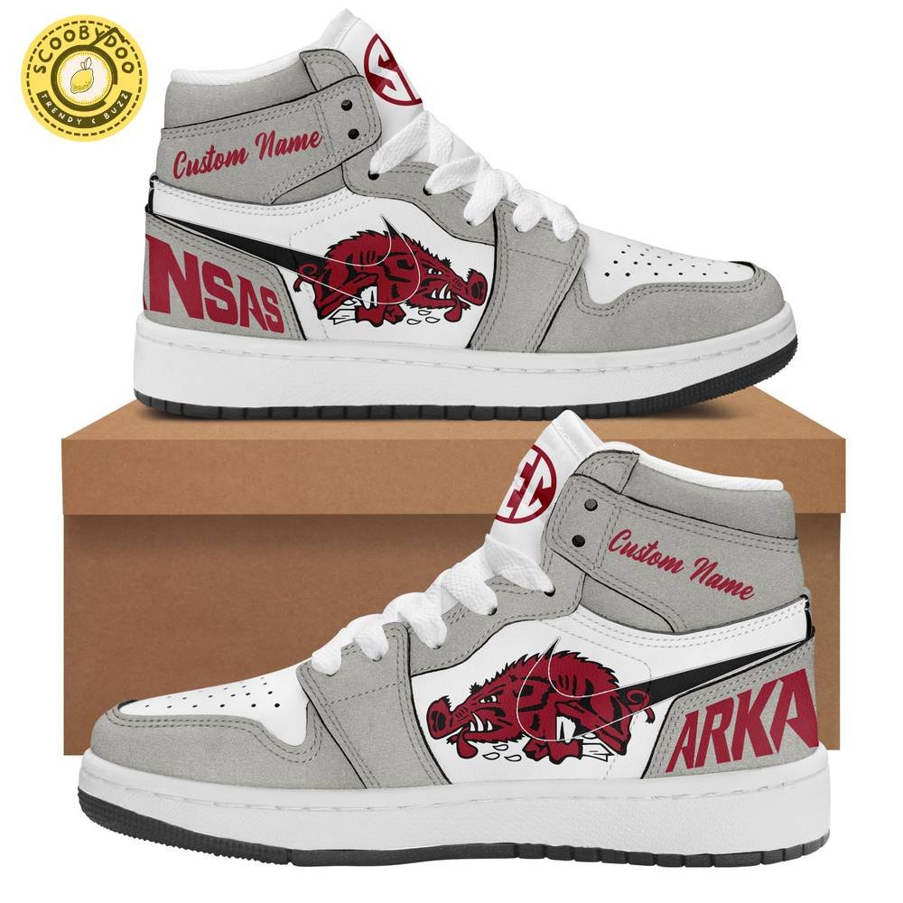 Arkansas Razorbacks Custom Name Air Jordan 1 Nike Sneakers 2024 Limited Edition Arkansas Razorbacks Custom Name Air Jordan 1 Nike Sneakers 2024 Limited Edition