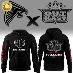 Atlanta Falcons Limited Edition x OutKast Black Hoodie – 2024