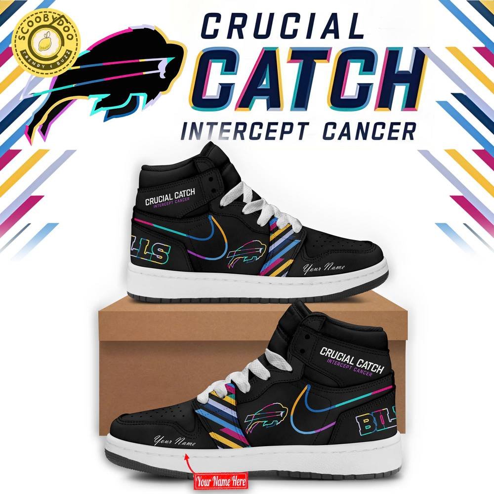 Black Buffalo Bills 2024 NFL Crucial Catch AJ1 Shoes | Limited Edition NFL Shoes for Cancer Awareness Black Buffalo Bills 2024 NFL Crucial Catch AJ1 Shoes | Limited Edition NFL Shoes for Cancer Awareness