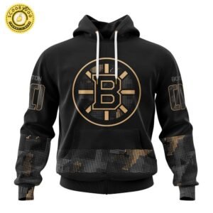 Boston Bruins NHL Personalized Military Appreciation Design Hoodie – Custom Gear