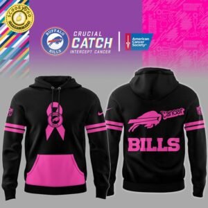Buffalo Bills NFL Nike Limited Intercept Cancer 2024 Black Hoodie