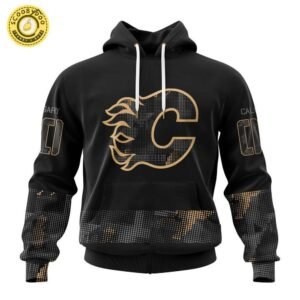 Calgary Flames NHL Personalized Military Appreciation Design Hoodie – Fan Gear