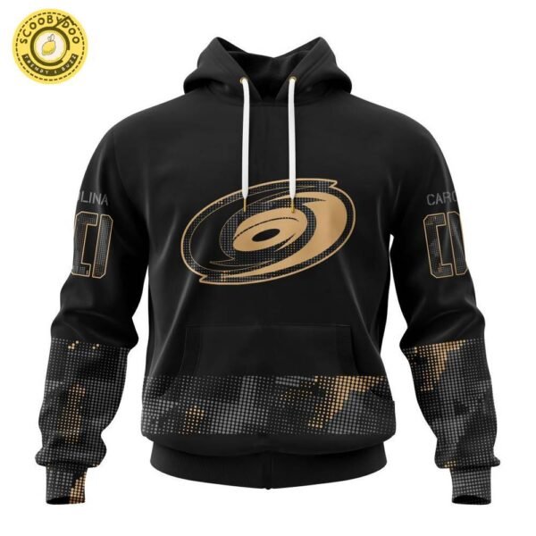 Carolina Hurricanes NHL Personalized Military Appreciation Design Hoodie – Custom Fan Apparel