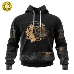 Chicago Blackhawks NHL Personalized Military Appreciation Design Hoodie – Fan Apparel