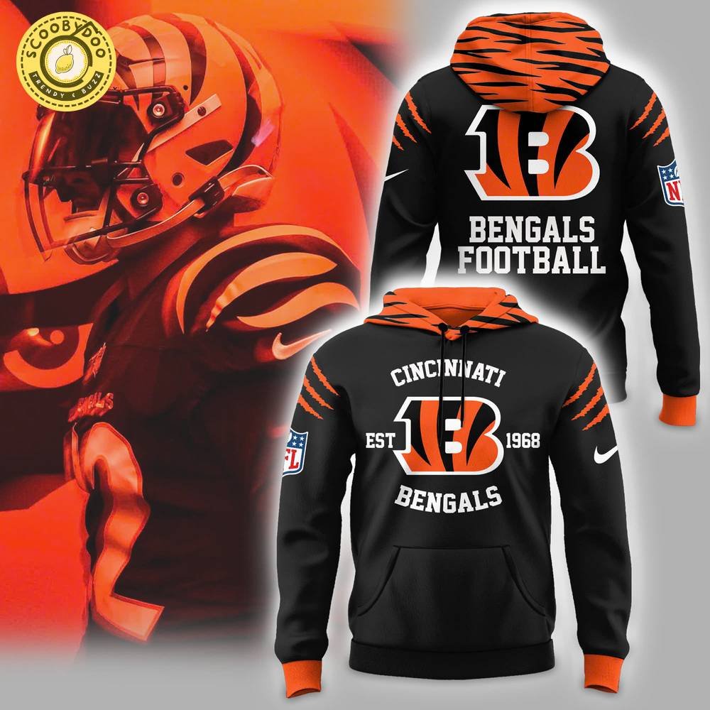 Cincinnati Bengals Black Hoodie - Stylish NFL Apparel Cincinnati Bengals Black Hoodie - Stylish NFL Apparel