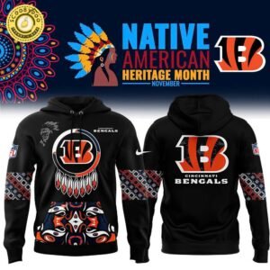 Cincinnati Bengals Men’s Nike 2024 Native American Heritage Month Premium Hoodie