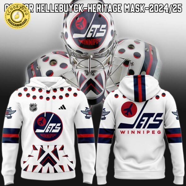 Connor Hellebuyck’s Winnipeg Jets 2024-25 Heritage Hoodie – NHL Apparel