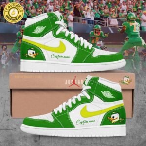 Custom Name Oregon Ducks Hot Limited Edition 2024 Air Jordan 1 Shoes