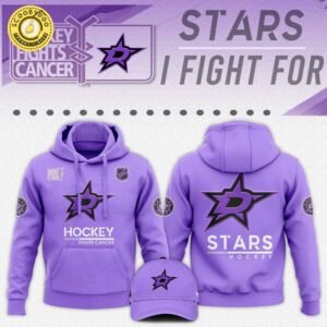 Dallas Stars Hockey Fights Cancer Unisex Hoodie | NHL Cancer Support Clothing
