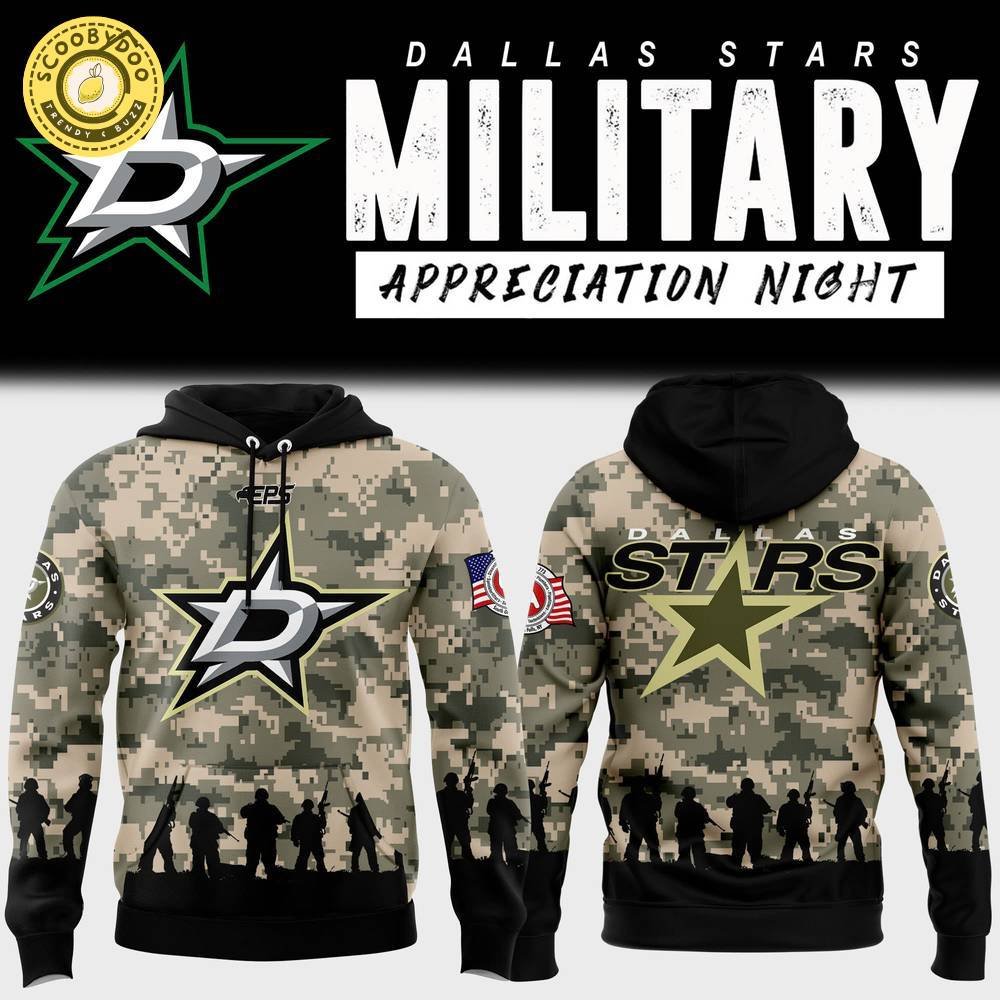 Dallas Stars Military Appreciation Night 2024 Pullover Hoodie – NHL Special Edition Dallas Stars Military Appreciation Night 2024 Pullover Hoodie – NHL Special Edition