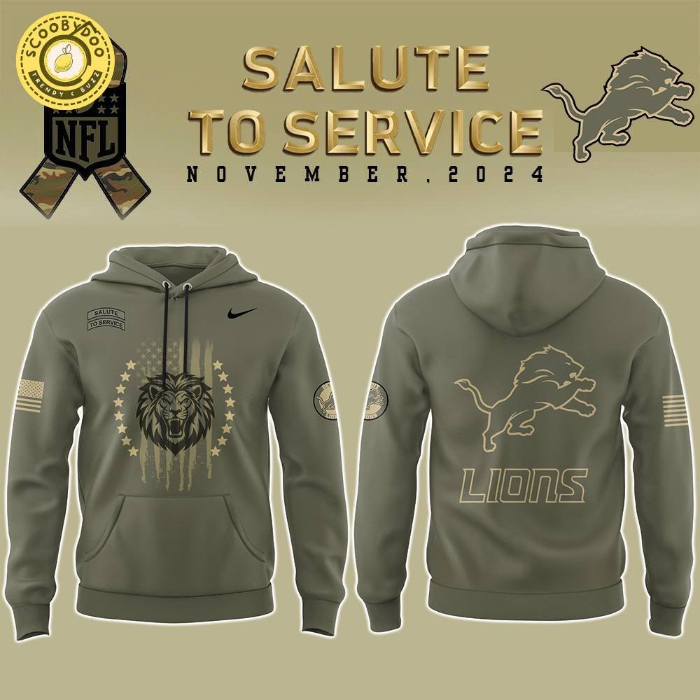 Detroit Lions 2024 Limited Salute to Service NFL Hoodie – Military Tribute Detroit Lions 2024 Limited Salute to Service NFL Hoodie – Military Tribute