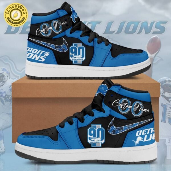 Detroit Lions 90th Anniversary Air Jordan 1 Shoes – Limited Edition NFL Fan Gear