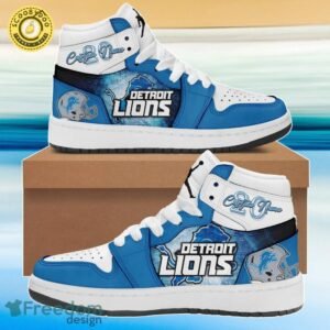 Detroit Lions L Football Team Special Edition Air Jordan 1 Sneakers