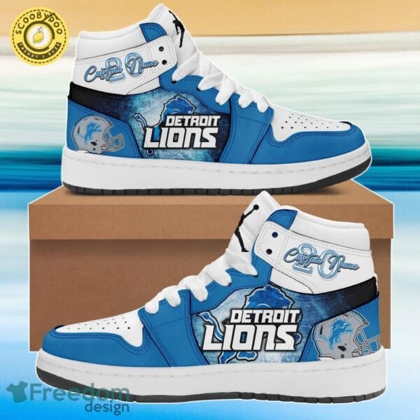 Detroit Lions L Football Team Special Edition Air Jordan 1 Sneakers