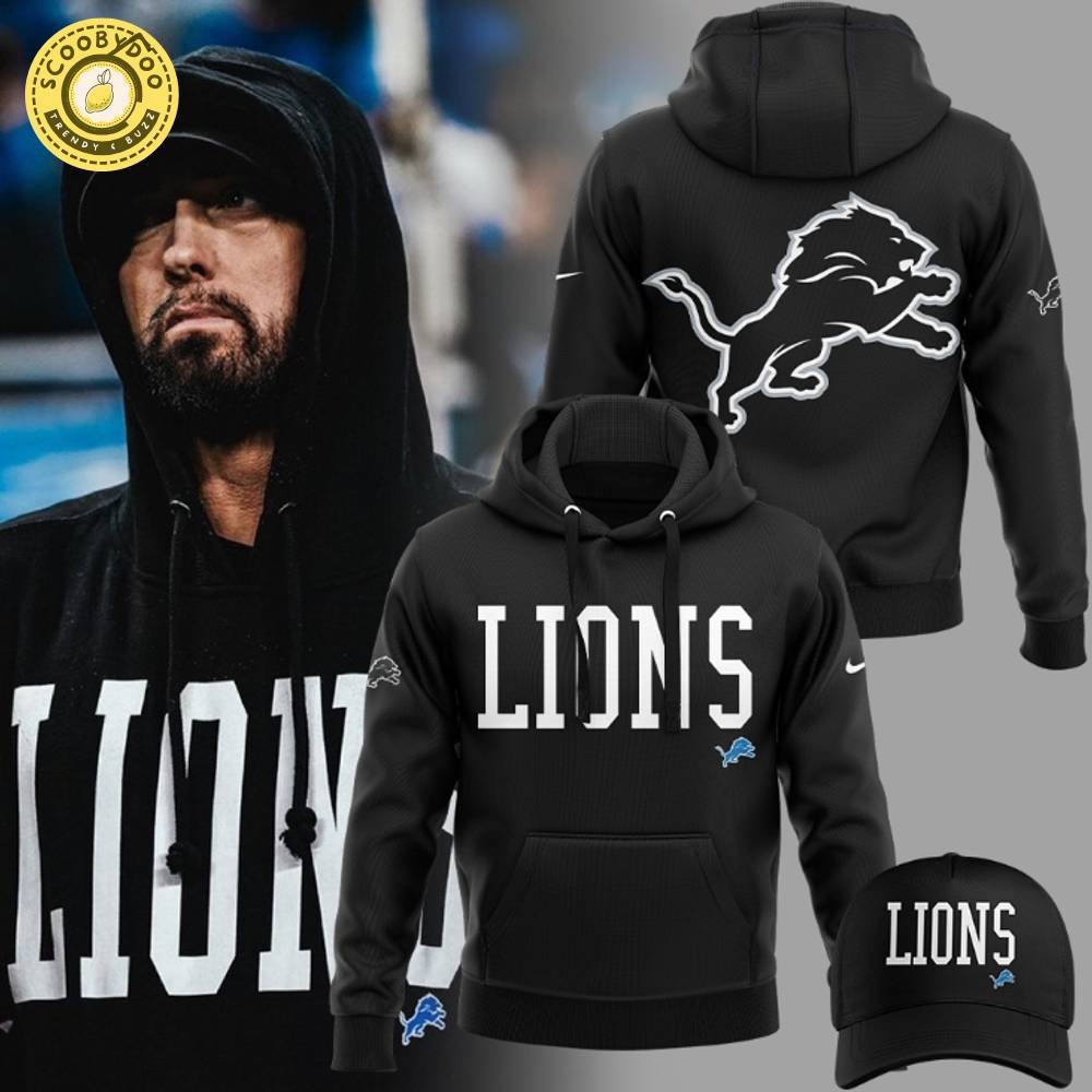 Eminem x Detroit Lions Hoodie Limited Edition - Music and Sports Fusion Eminem x Detroit Lions Hoodie Limited Edition - Music and Sports Fusion