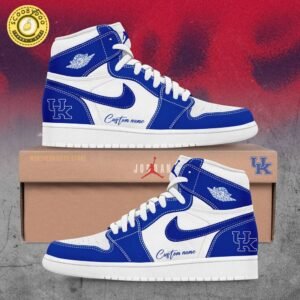 Kentucky Men’S Basketball 2024 Limited Edition Custom Name Air Jordan 1 Shoes