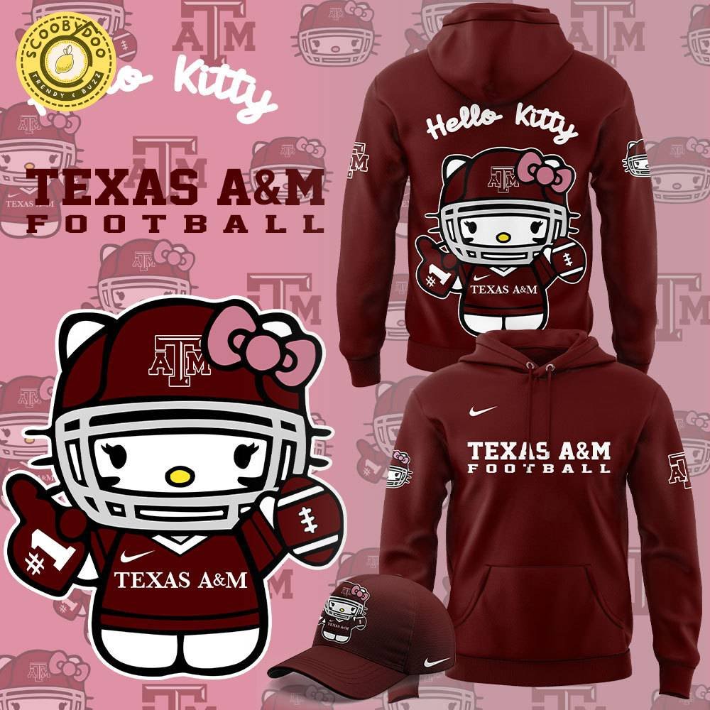 Limited Edition Texas A&M x Hello Kitty HOT 2024 Hoodie - Trendy Fan Gear Limited Edition Texas A&M x Hello Kitty HOT 2024 Hoodie - Trendy Fan Gear