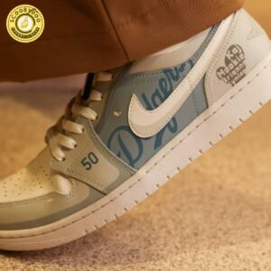 Los Angeles Dodgers Custom Jordans Nike Air Force 1 Sneakers
