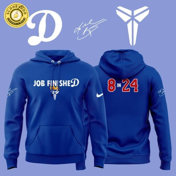 Los Angeles Dodgers Nike Gear Via Kobe Bryant 8 In 24 Unisex Blue Hoodie