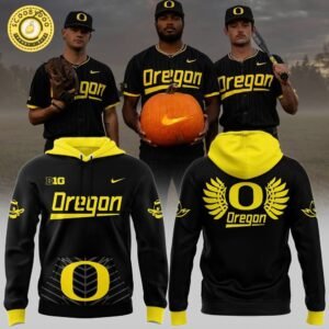 Men’s Nike Black Oregon Ducks Pinstripe Hoodie | NCAA Oregon Ducks Sports Hoodie