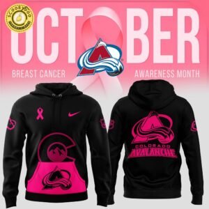Men’s Nike Colorado Avalanche 2024 NHL Breast Cancer Awareness Month Pullover Hoodie – Join the Fight